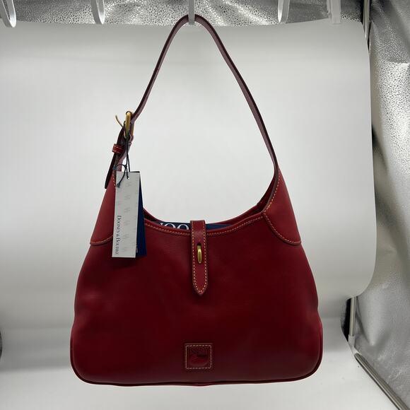 Dooney & Bourke Handbags Florentine Leather Crescent Hobo Bags Red - Picture 16 of 16